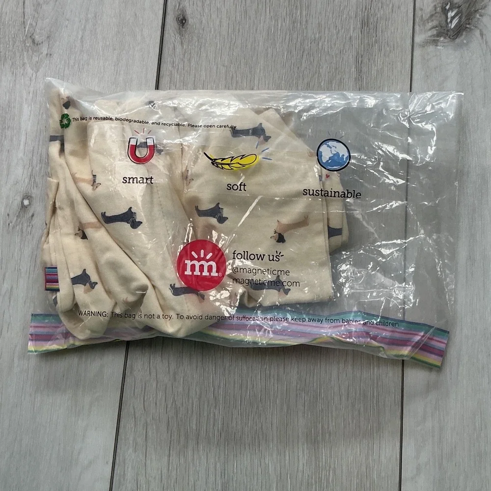 Magnetic Me Modal Magnetic Convertible Coverall Baby Unisex 3-6M Cream New W Tag
